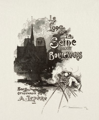 Frontispício: ao longo do Sena e Boulevards. de Auguste Louis Lepère