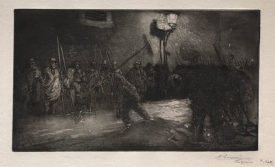 Chamado dos Varredores da Noite de Auguste Louis Lepère