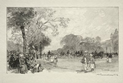 LAVENUE dos Champs-Elysées. de Auguste Louis Lepère