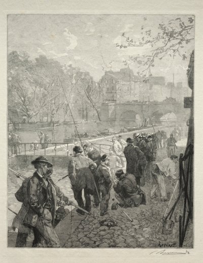 A fechadura da moeda de Auguste Louis Lepère