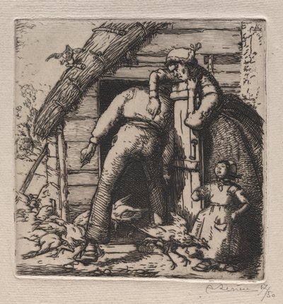 O Galinheiro pega o maior de Auguste Louis Lepère