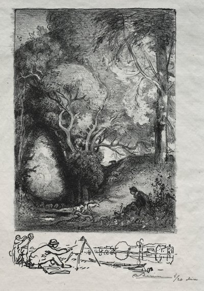 The Ravine em junho de 1913. de Auguste Louis Lepère