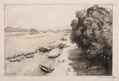 O Sena na Ponte Nacional, 1914. de Auguste Louis Lepère