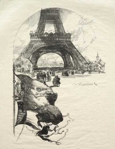 A torre eiffel. de Auguste Louis Lepère