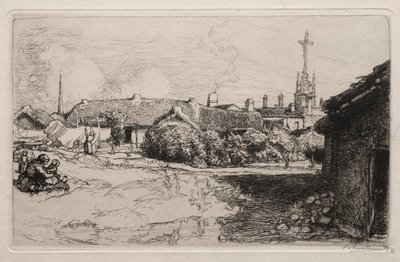 Le Calvaire, St. Jean-de-Mont, 1909. de Auguste Louis Lepère
