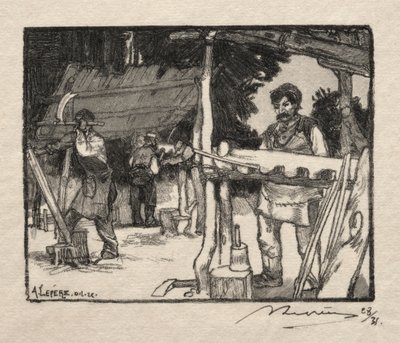 O fabricante de ripas de Auguste Louis Lepère