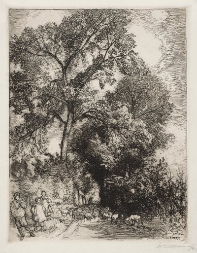 O Retorno da Manada, Crèvecoeur de Auguste Louis Lepère