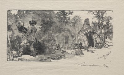 Les Charbonniere, 1887. de Auguste Louis Lepère