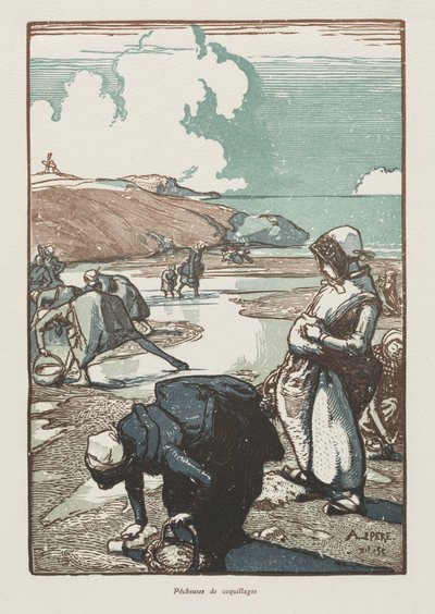 As Pescadoras do Pinhão, Saint-Jean-de-Mont de Auguste Louis Lepère