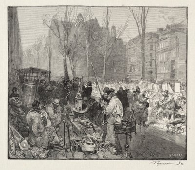 Mercado de sucata de Auguste Louis Lepère