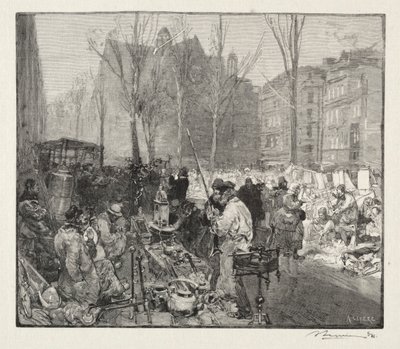 Mercado de Sucata. de Auguste Louis Lepère