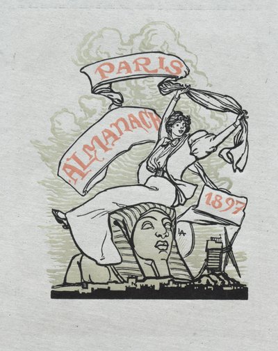 Almanaque de Paris, 1897: Contracapa, 1897. de Auguste Louis Lepère