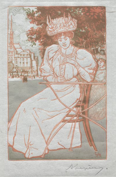 Almanaque de Paris, 1897: Verão de Auguste Louis Lepère