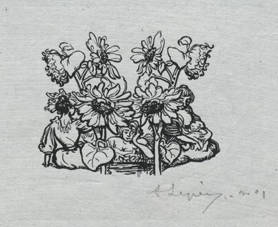 Almanaque de Paris, 1897: Peça de cauda, verão, 1897. de Auguste Louis Lepère