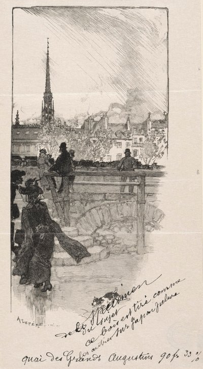 Quai des Grands Augustins. de Auguste Louis Lepère