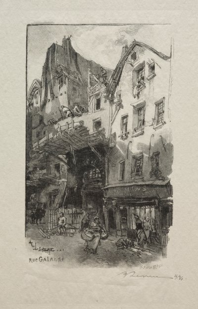 Rua Galande de Auguste Louis Lepère