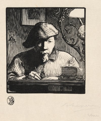 Auto-retrato, 1895. de Auguste Louis Lepère