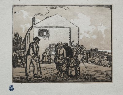 Os mendigos na última casa de Auguste Louis Lepère