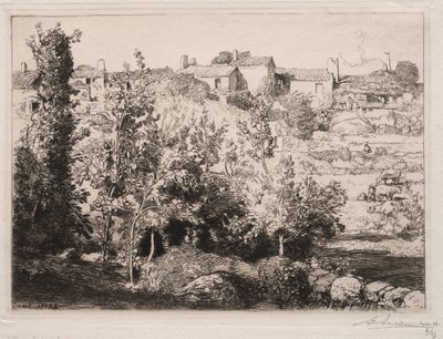 Aldeia de Meule, 1907. de Auguste Louis Lepère
