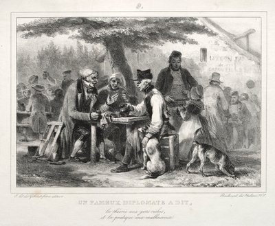 Álbum de 1832: Um famoso diplomata à dit ..., 1832. de Auguste Raffet