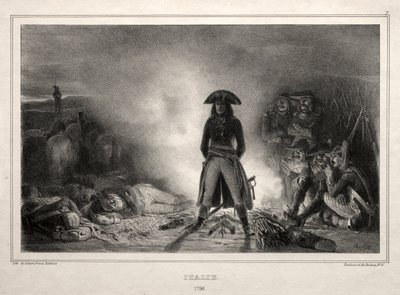 Álbum para 1836: Itália, 1796, Napoleão Bonaparte de Auguste Raffet
