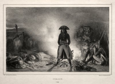 Álbum de 1836: Itália, 1796, Napoleão Bonaparte, 1836. de Auguste Raffet