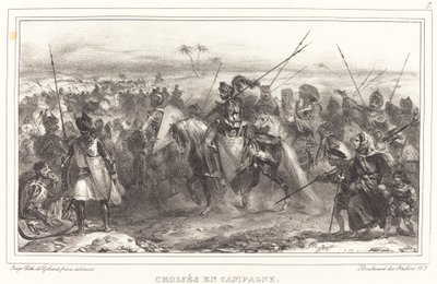 Croisés em Campagne de Auguste Raffet