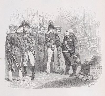 A Santa Aliança Bárbara de The Complete Works of Béranger, 1836. de Auguste Raffet