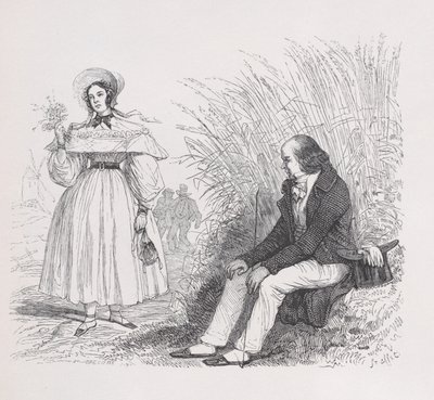 A Filha do Povo das Obras Completas de Béranger, 1836 de Auguste Raffet