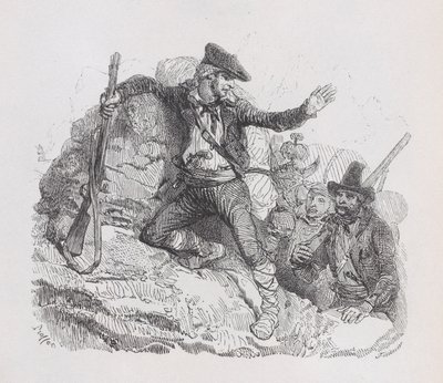 Os contrabandistas, de The Complete Works of Béranger, 1836 de Auguste Raffet
