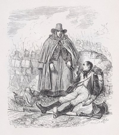 O Vivandière de The Complete Works of Béranger, 1836. de Auguste Raffet