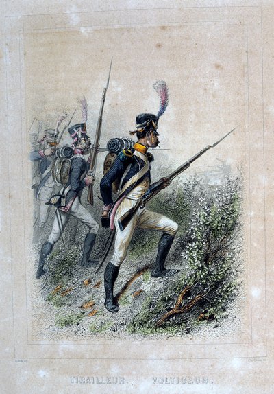 Tirteur Voltigeur, Rifleman, 1859. de Auguste Raffet