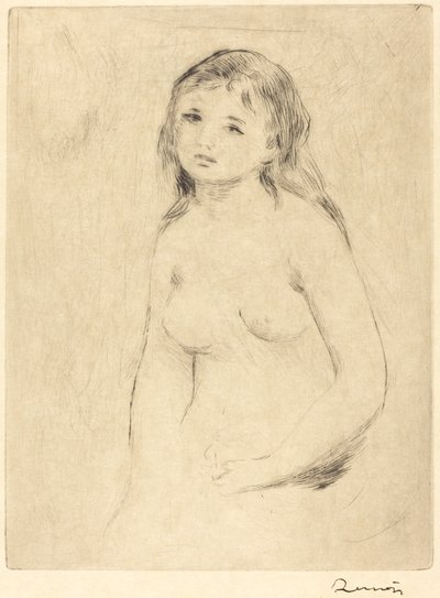 Estudo para banhista de Auguste Renoir