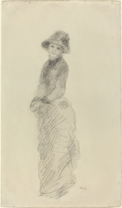 Jovem em pé de Auguste Renoir