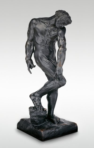Adam, modelado em 1881, lançado por volta de 1924. de Auguste Rodin
