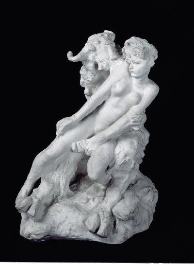 Fauno e Ninfa, c.1886 (gesso) de Auguste Rodin