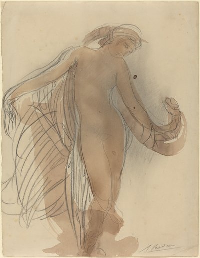 Figura virada para a frente de Auguste Rodin