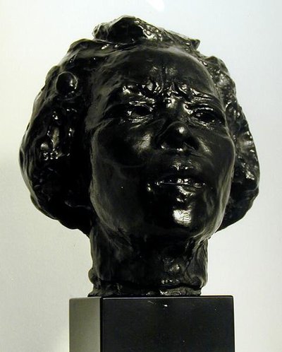 Hanoko (bronze) (foto a p/b) de Auguste Rodin