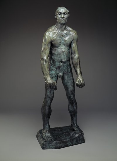 Jean d&39;Aire dos burgueses de Calais, concluído em 1895 (gesso em 1885, fundido no início do século 20) (bronze) de Auguste Rodin