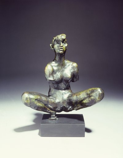 Banhista sentado grande; Banhista agachado, de Auguste Rodin