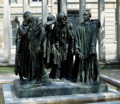 Le monument des bourgeois de Calais Escultura de bronze de Auguste Rodin (1840-1917) de Auguste Rodin