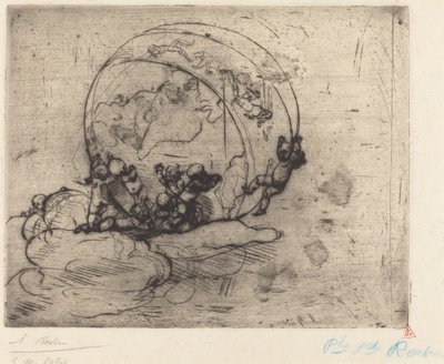Cupidos liderando o mundo, 1881. de Auguste Rodin