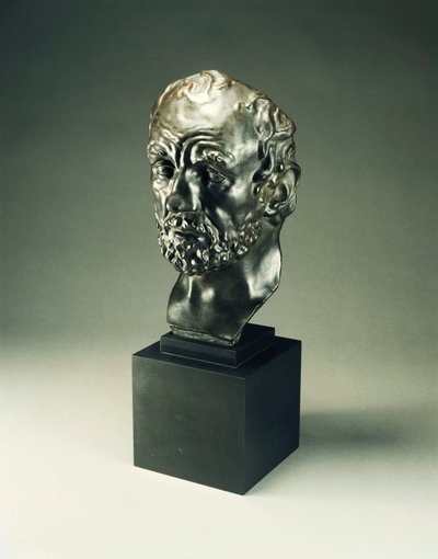 Homem com o nariz quebrado; O homem de nariz quebrado, 1864 de Auguste Rodin