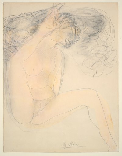 Nude - calcanhar na orelha de Auguste Rodin