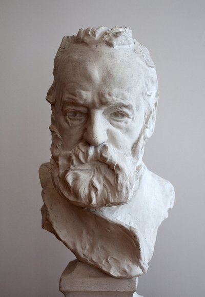 Retrato em busto de Victor Hugo (1802-1885). Estuque de Auguste Rodin (1840-1917) de Auguste Rodin