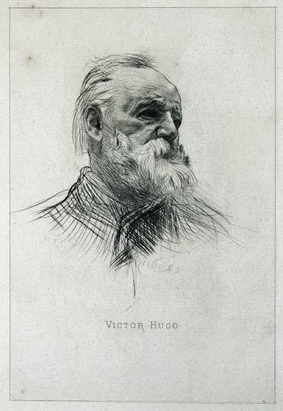 Retrato do escritor Victor Hugo de Auguste Rodin