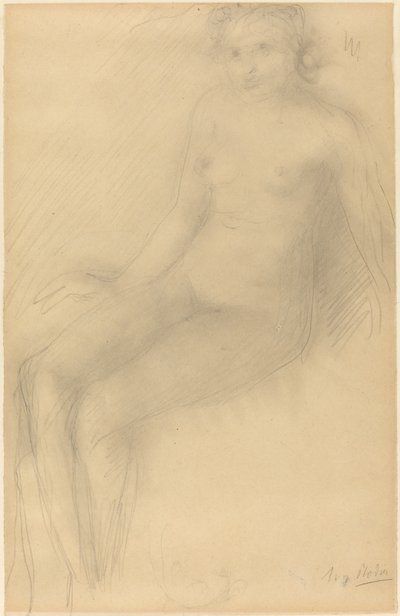Nu feminino sentado de Auguste Rodin