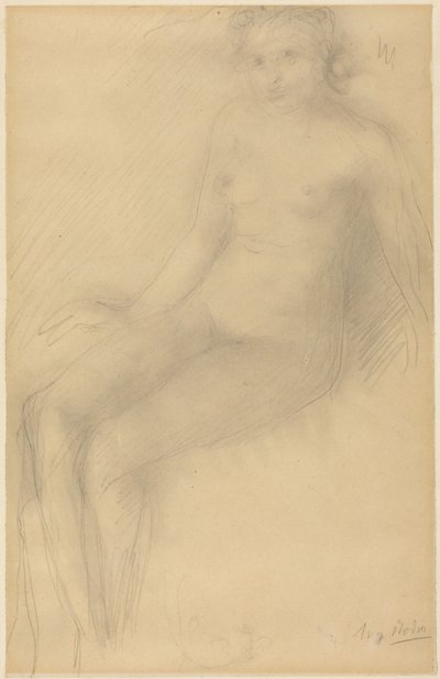 Nu feminino sentado de Auguste Rodin