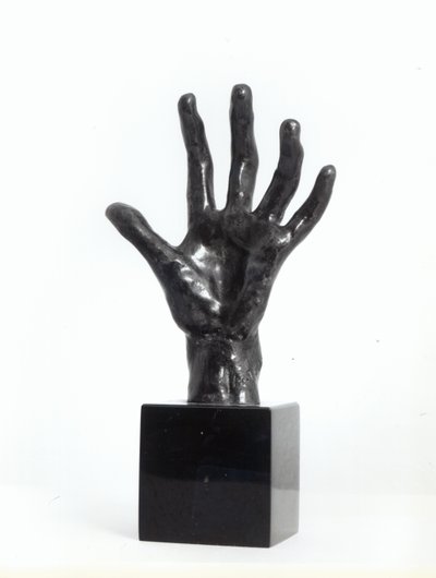 The Hand, lançado por Georges Rudier, Paris (bronze) de Auguste Rodin