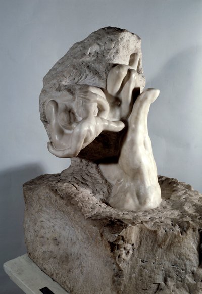 A Mão de Deus Escultura em mármore de Auguste Rodin (1840-1917) Paris do século XX, Musee Rodin de Auguste Rodin